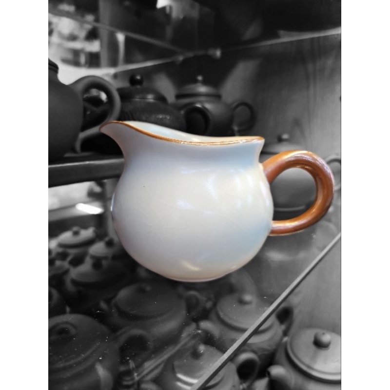 [Chengyuan*** 汝窯公道杯 石瓢壺 台灣汝窯茶海 開片汝窯公道杯 天青汝窯 鶯歌汝窯壺茶海