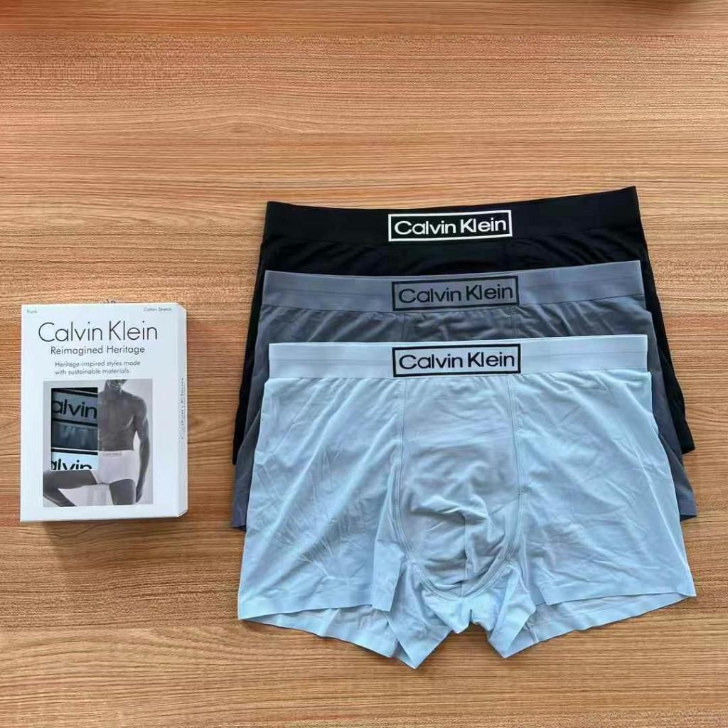 小鑫代購Calvin Klein 冰絲撞色款 男內褲 CK內褲 三件入 黑內褲 男生內褲 冰絲內褲