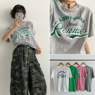 現貨在途+預購免運｜正韓🇰🇷Rennies美式復古 長版上衣 寬鬆舒適 大碼可