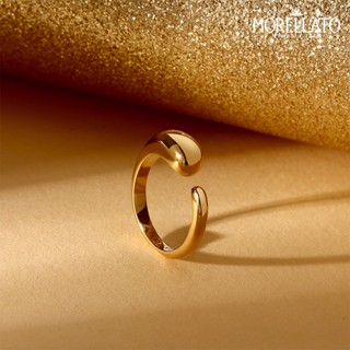 【MORELLATO】Design 不鏽鋼微光戒指-金色 SAYP160