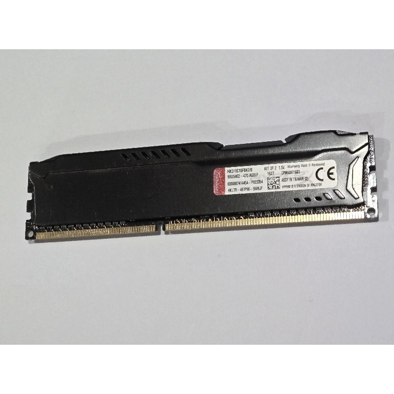 含稅 金士頓  DDR3 1866 4GB 4G  HX318C10FBK2/8 單面 散熱片 個保一個月 05R332
