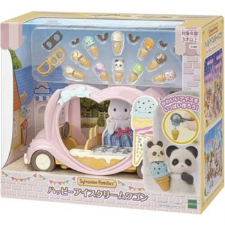 現貨📣森林家族 粉色車 冰淇淋餐車 冰淇淋車 冰淇淋🍦