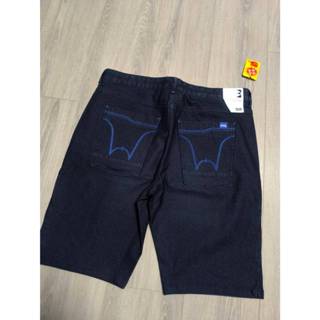 代購 EDWIN‼️剪標品‼️男大人，牛仔短褲，藍線W--有彈性 XL腰