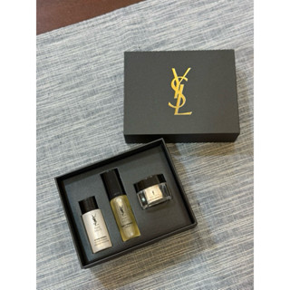 YSL Pure Shots 保養三件組｜小樣旅行瓶｜保濕精華＋夜間煥膚精華＋彈潤面霜