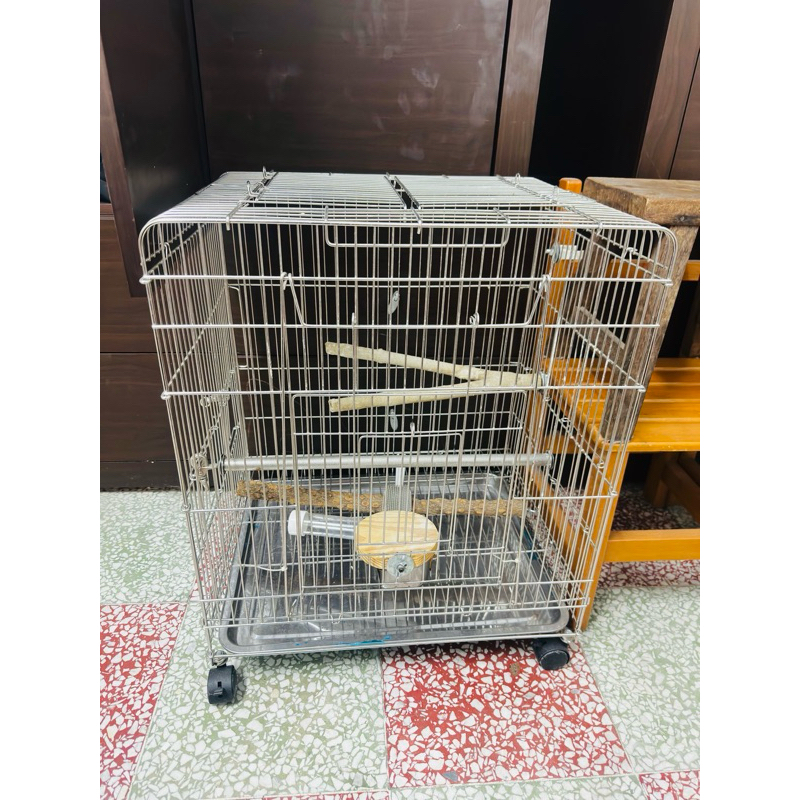 鸚鵡白鐵籠二手便宜售