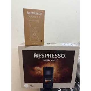 雀巢膠囊咖啡機 奶泡機 Essenza mini 白 + Aeroccino3 黑