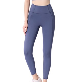 SWEAR 思薇爾 U got fit系列 L-XL 彈力 修飾 貼身 素面 高腰 九分 外搭 運動 長褲 (柏林藍)