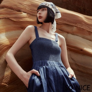 SO NICE【特惠】連身薄牛仔吊帶褲｜都會時尚女裝【29332015】