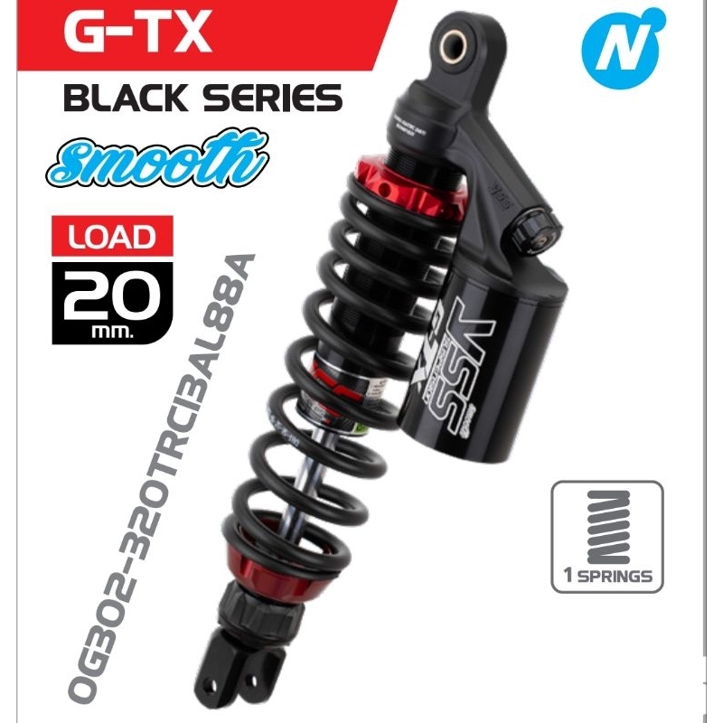 yss 320mm gtx click 後避震器 改裝 阻尼可調 降低
