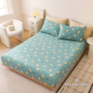 《HOYACASA 恐龍漫遊》100%精梳純棉床包枕套組-(單人/雙人/加大)