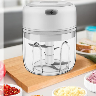 250ML 電動迷你切蒜器 帶 USB 充電的無線便攜式食品切碎機 非常適合大蒜