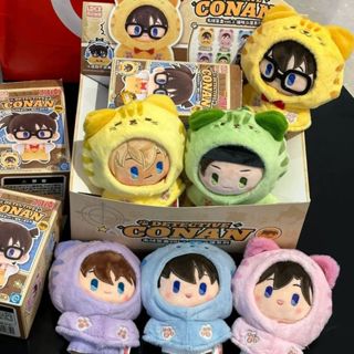 免運⭐官方正版 靈動 名偵探柯南 公仔盲盒 貓咪斗篷系列 毛絨新一 公仔玩偶掛件 盲抽 抽抽樂 柯南盲盒