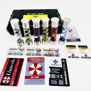 &#精品#生化危機t病毒模型螺旋大試管手工模型樣本玩具遊戲周邊定製
