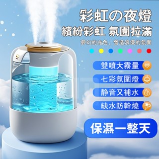 【隔日到貨 大容量水箱】加濕器 雙噴加濕器 水氧機 大容量加濕機 靜音加濕器 噴霧機 空氣淨化機 補水空氣凈化器 香薰機