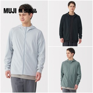 【MUJI 無印良品】男抗UV速乾可攜式拉鍊連帽外套
