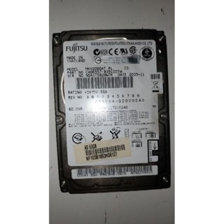 FUJITSU 60GB 故障筆電硬碟 IDE 介面 MHV2060AT PL