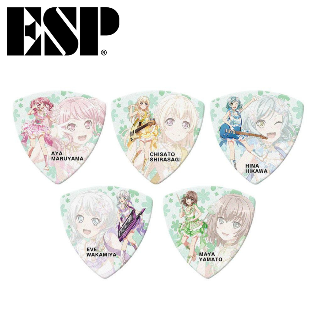 【 反拍樂器 】 ESP BanG Dream Pastel*Palettes 聯名款匹克(五入組)