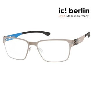 【ic! berlin】Oscar Shiny Graphite/Ultra Blue 德國薄鋼眼鏡 公司貨 台南時代