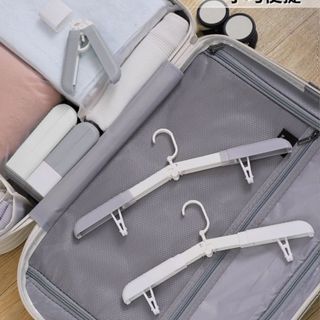 優選 旅遊折疊衣架旅遊便攜式晾衣架帶夾子加厚神器收納省空間無痕防滑 LK97HY