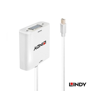 LINDY 林帝 主動式 mini DisplayPort 公 轉 VGA 母 轉換器 (38310)