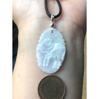 🌸小禾翡翠🌸 緬甸玉天然A貨翡翠玉墜 糯種 紫色 淡紫 生肖 牛 扭轉乾坤