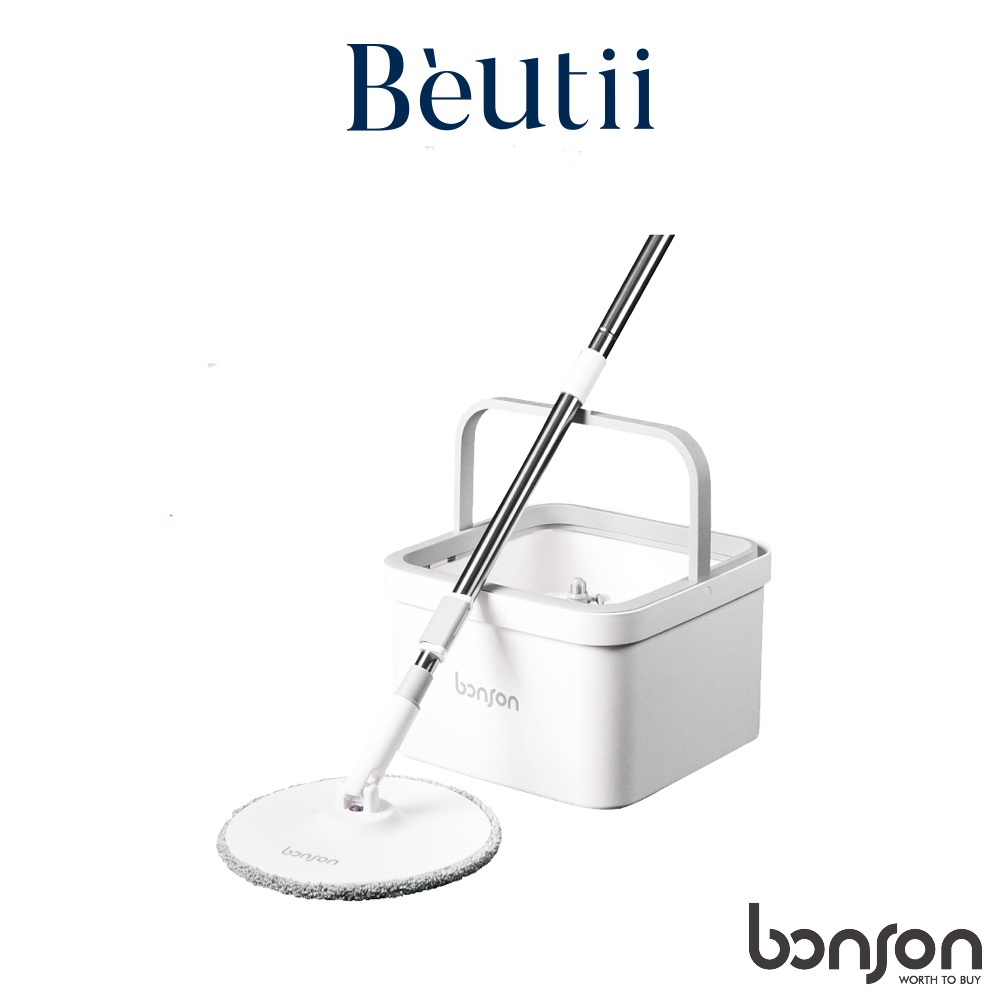 【贈專用拖布】bonson 極省水淨汙分離平板拖把 2代 Beutii
