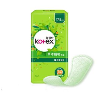 KOTEX 靠得住 草本瞬吸護墊 17.5CM 經期前後 瞬吸 護墊 生理用品 草本抑菌