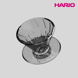 【HARIO】α 阿爾法 TRITAN 錐形凹肋濾杯-01黑 /手沖V60濾杯/24條凹肋設計/服貼濾紙/排氣順暢/沖煮