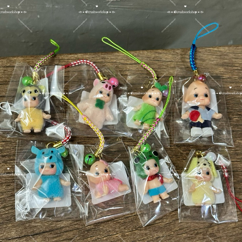 現貨!日本進口🇯🇵 QP Q比 鈴鐺吊飾 根付 桌球 動物 變裝Q比