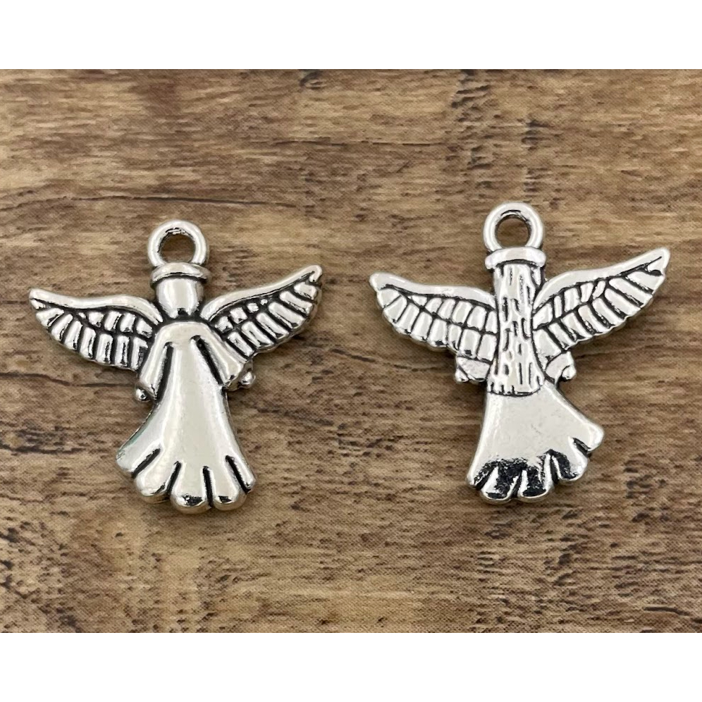 古銀色飛翔天使吊飾一份4個10元∼20*20mm…