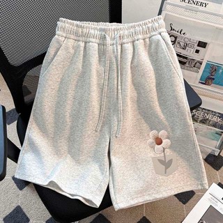 【Veee】休閒褲 運動短褲女 100%純棉 夏季新款潮流 印花 工作短褲 居家短褲 休閒褲女 寬鬆舒適透氣休閒短褲