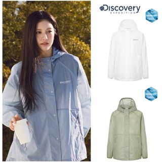 韓國 Discovery 25SS 女裝 高允真代言 輕量涼感防水透膚連帽風衣外套 DWWJ93053