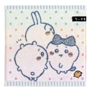 【吉伊卡哇 】Chiikawa 正版 純棉 毛巾 小方巾 手帕 小八 小可愛 兔兔 刺繡 觸感細緻