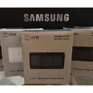 全新 三星SAMSUNG ITFIT 2合1 行動電源 無線充電 隨身攜帶 充電器