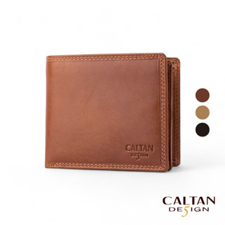 【CALTAN】真皮/短夾| 真皮製作經典版三折男用短夾-072698 三色