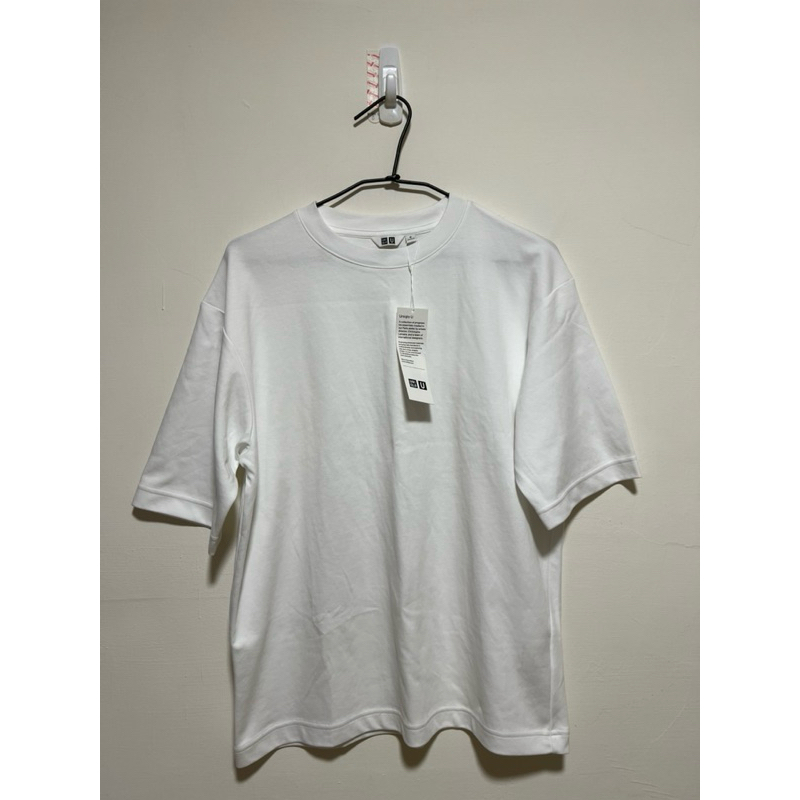 Uniqlo U AIRism 寬版 五分袖 全新 男短上衣 M