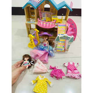 二手✨LICCA 莉卡 莉卡歡樂豪華幼稚園 Mimi World 娃娃屋 幼兒園 莉卡歡樂幼稚園