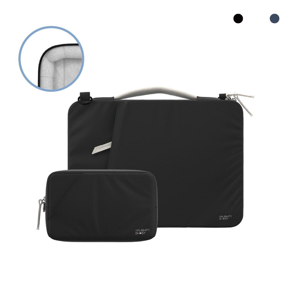 【頑皮鬼】Atlas防撞筆電包套組 13-15吋｜邊角防護設計｜附贈小包&背帶｜防摔防撞AI筆電專用筆電包