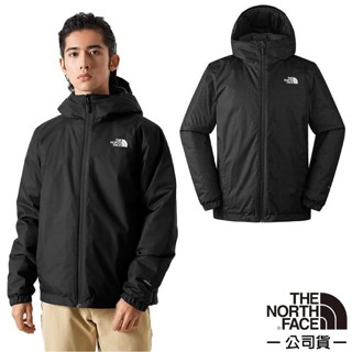 【美國 The North Face】男 保暖防風化纖填充 連帽防水外套 DRYVENT 科技羽絨外套/黑 89TH