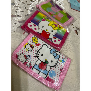 Hello Kitty 佩佩豬 皮夾三折兒童皮包帆布布料人物收藏品全新