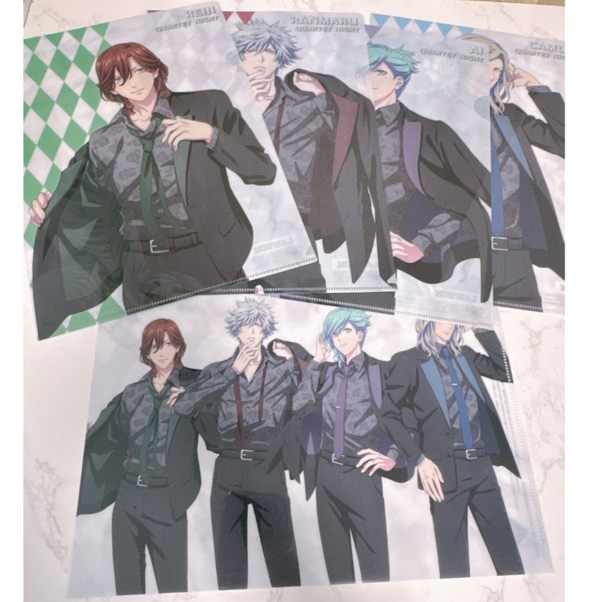 ✨日本限定✨ 歌王子 資料夾 劇場版 QUARTET NIGHT TABOO NIGHT 嶺二 蘭丸 卡繆 藍