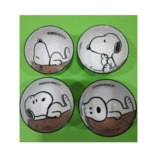 (Ki03) SNOOPY 事事如意 碗組 ． 華南金 股東會 紀念品 ． 全新