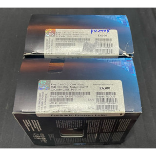 全新庫存品Intel Pentium E6300 2.8G 2M 1066 775腳位 CPU+散熱風扇盒裝