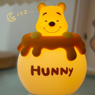 【Joybuy】小熊維尼柔軟親膚矽膠夜燈公仔居家裝飾臥室床頭燈睡眠檯燈拍拍燈聖誕節禮物交換禮物生日禮物
