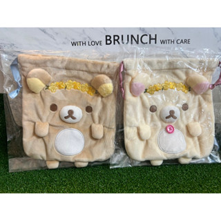 抽抽樂 拉拉熊 rilakkuma 小白熊 絨毛束口袋 束口袋