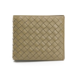 【BOTTEGA VENETA】 BV 編織八卡男用對開短夾(多色)