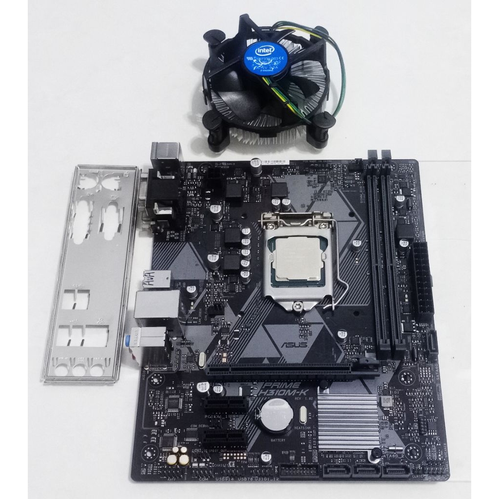 ASUS H310M 主機板 附後擋板+intel i5-8500處理器含原廠風扇 過保 升級換下 二手良品 有現貨