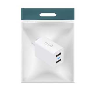 【袋裝】E-books B23 雙孔2.4A USB快速充電器 撿便宜