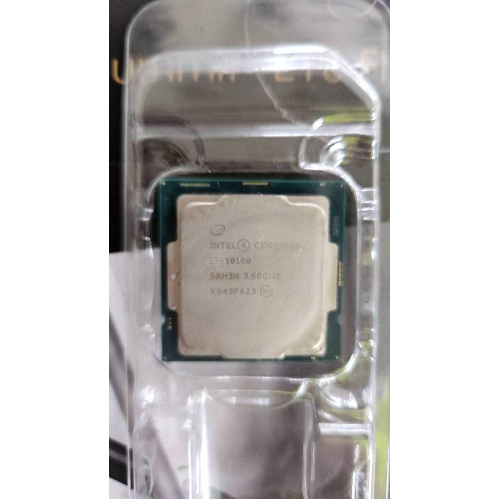 Intel 10代CPU i3-10100 有內顯含風扇 4核8緒 主機板msi h410m-pro