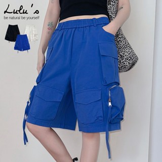 LULUS/休閒多口袋五分工裝褲M-L３色【A04250130】女團 韓風 街頭風 250604